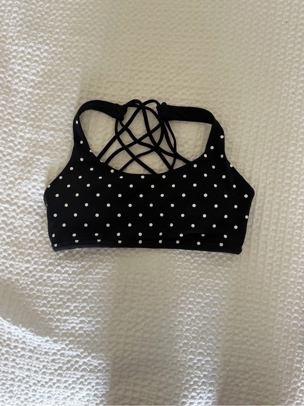 Acta Black Polka Dot Sports Bra